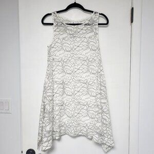 Signature by Robbie Bee Y2K Whimsy White Floral Lace Dress Size Petite Small